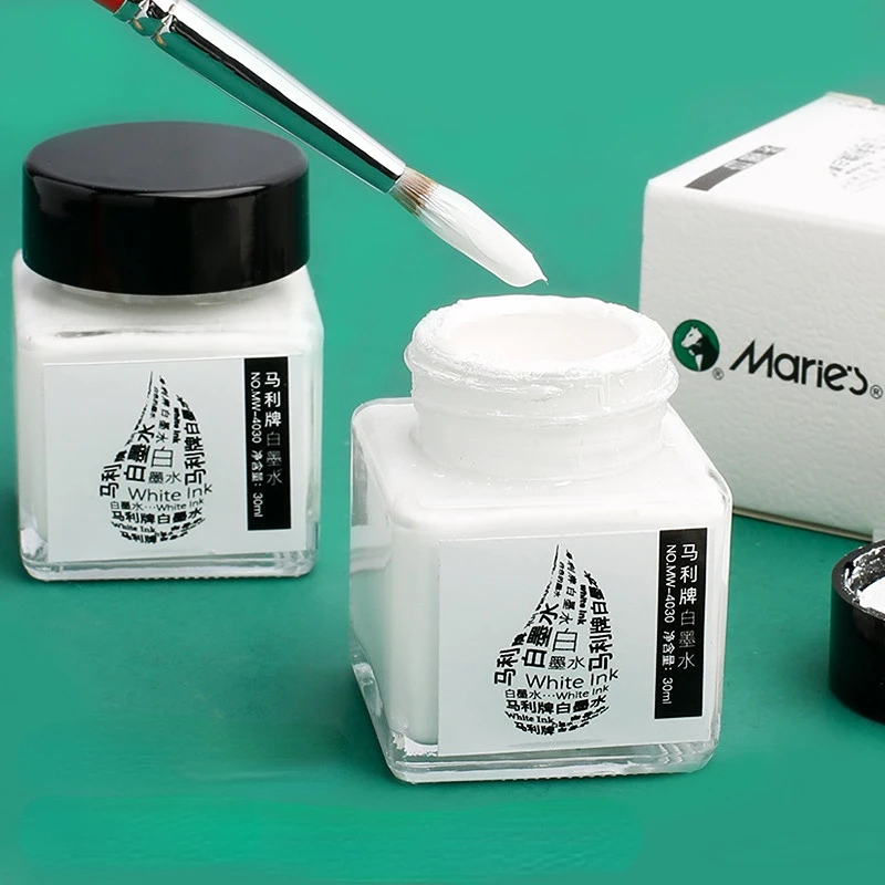 Correction Fluid White - 30ML White Ink High-gloss Watercolor Art