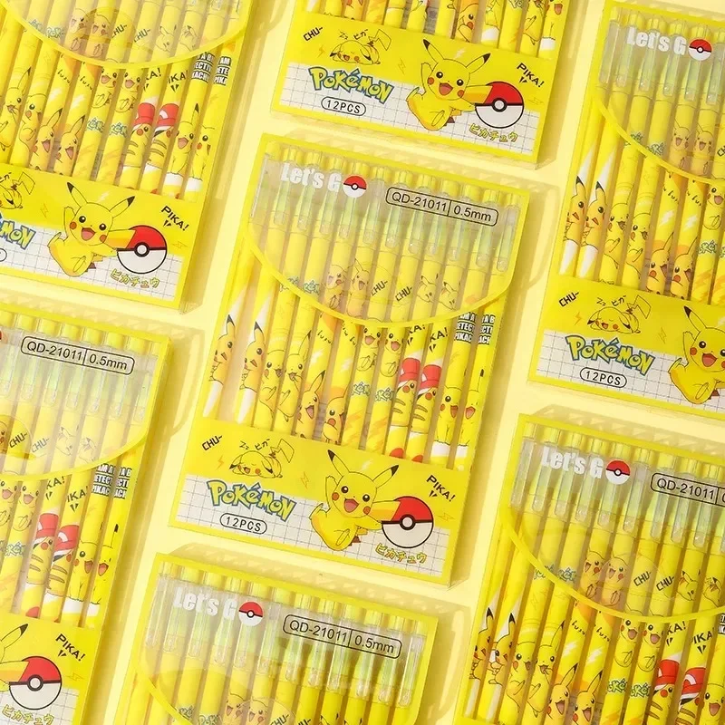 12Pcs Pokemon Pikachu Erasable - Office Supply Office Stationery Items 评论和价格