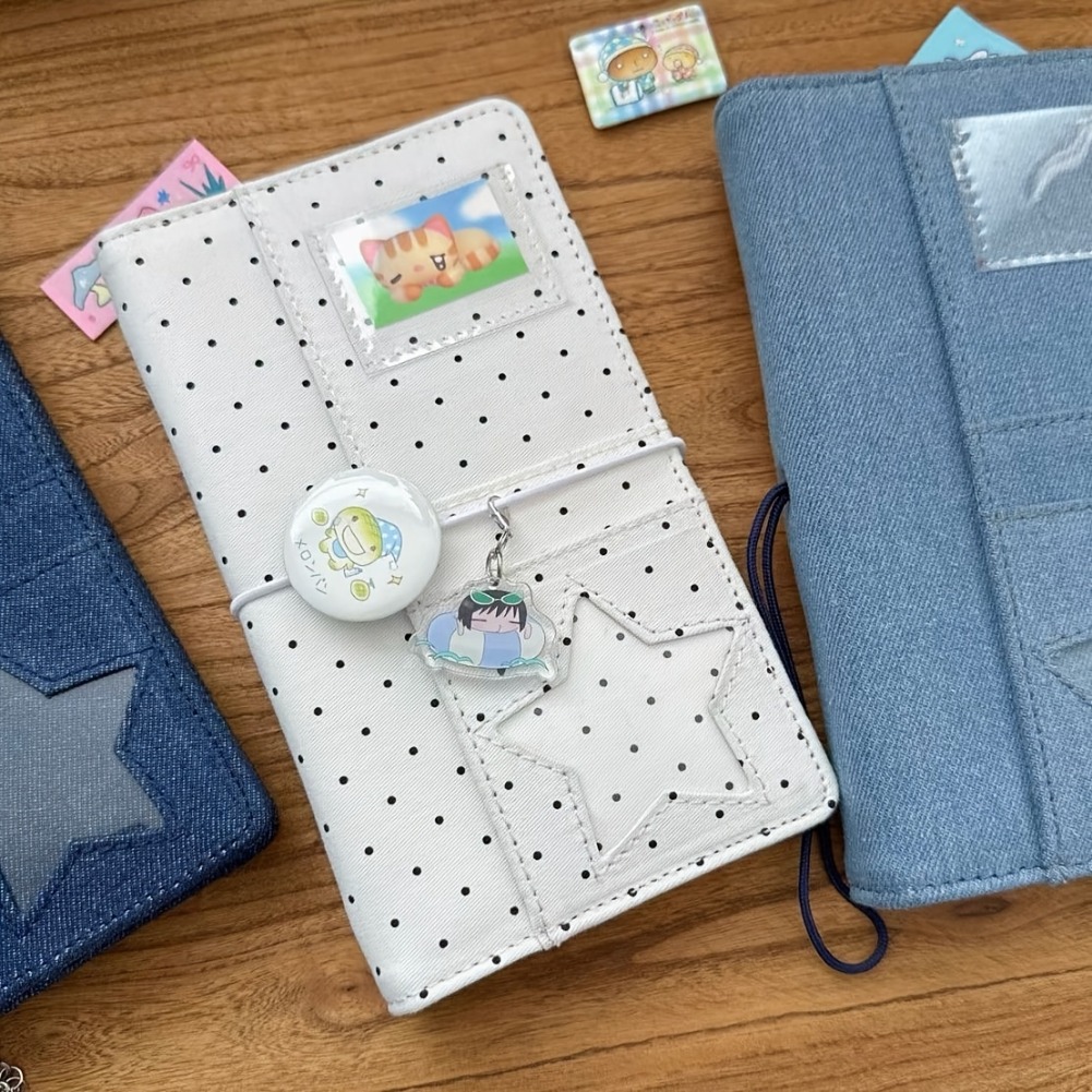 A6 Polka Dot Cloth Binder Note - Graph Paper Pad 评论和价格