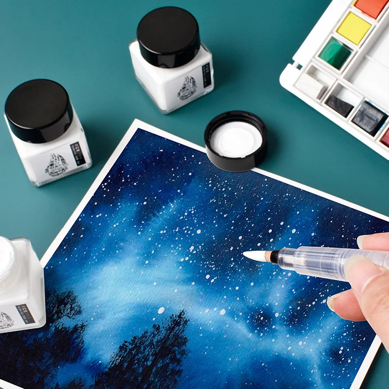 30ML White Ink High-gloss Wate - Correction Fluid White 评论和价格