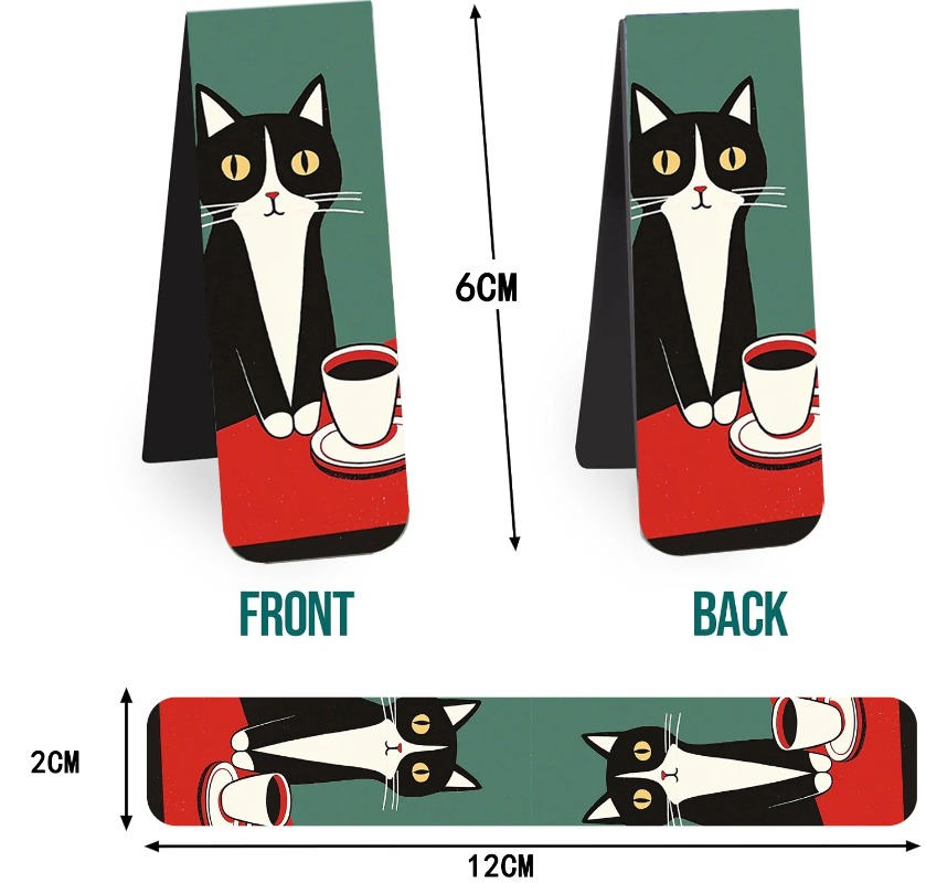 5PCS Simple And Fun Cat Magnet - Office Supply Office Stationery Items 评论和价格
