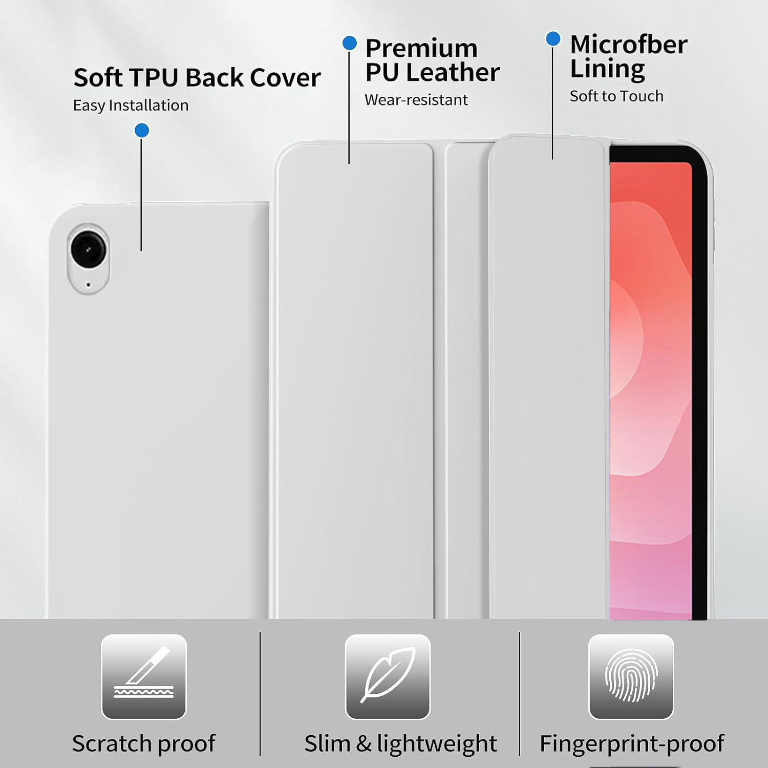 Tri-fold Flip Case For Samsung - Sticky Note Cube 评论和价格