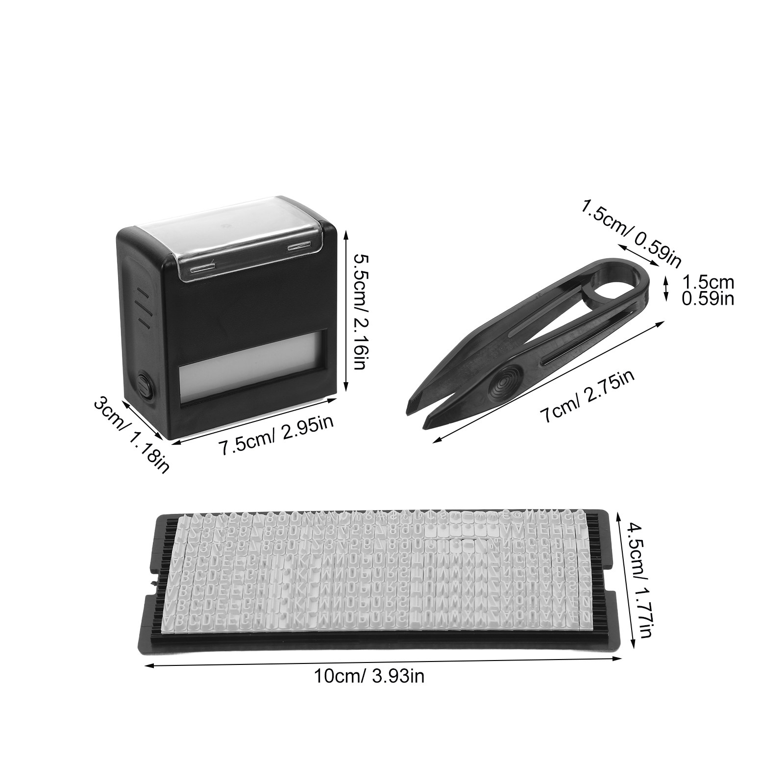 1Set ABS Self-Inking DIY Stamp - Self Inking Stamp 评论和价格