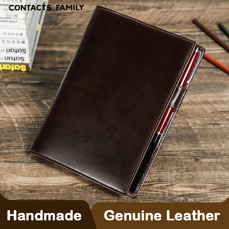 Genuine Leather Handmade A5 La - Stationery Supply Business 评论和价格