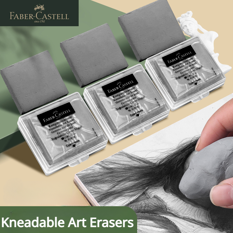 1/2/3/4 Pc Faber-Castell  Draw - Rubber Eraser Kneaded 评论和价格