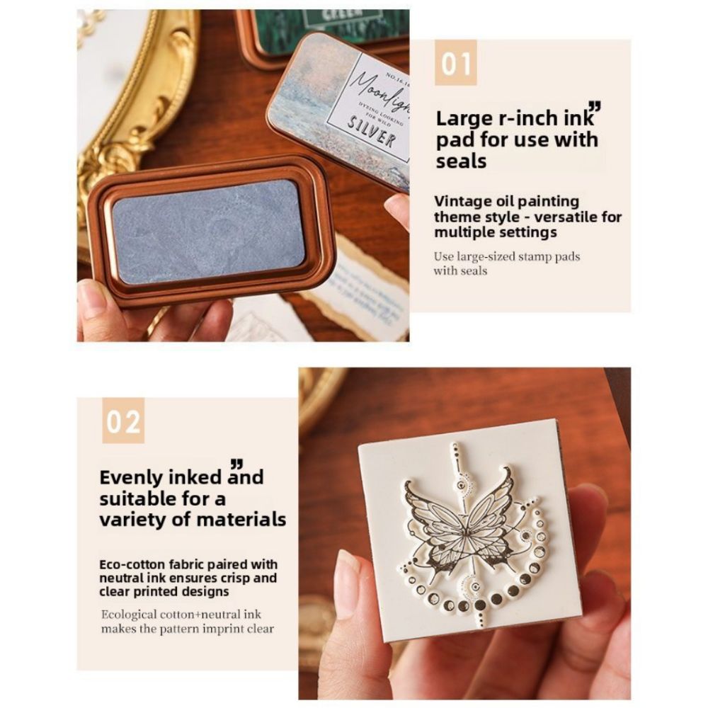 New Colorful Vintage Ink Pad E - Self Inking Stamp 评论和价格