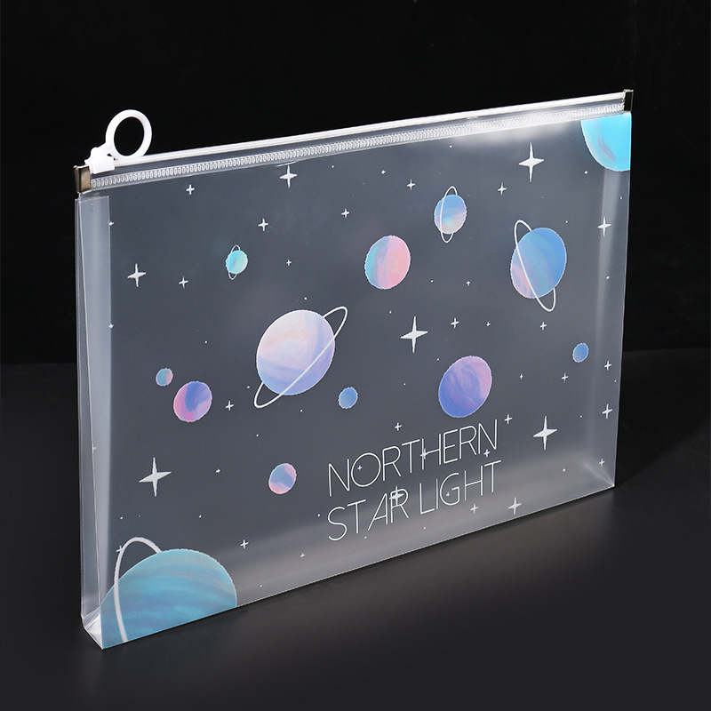 4/12pcs A4 Space Zipper Folder - Office Stationery And Supply 评论和价格